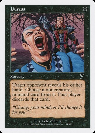 Duress [Seventh Edition] MTG Single Magic: The Gathering  | Multizone: Comics And Games