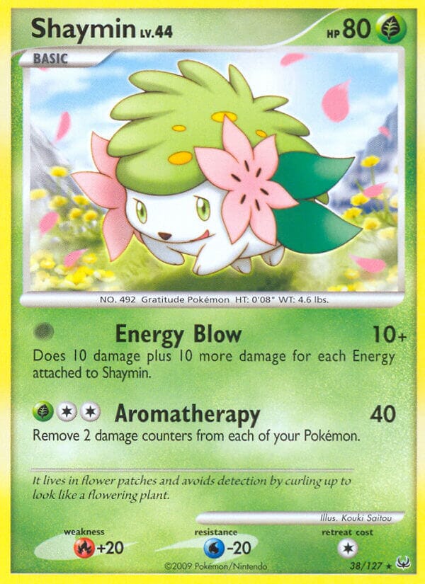 Shaymin (38/127) (Theme Deck Exclusive) [Platinum: Base Set] Pokemon Single Pokémon  | Multizone: Comics And Games