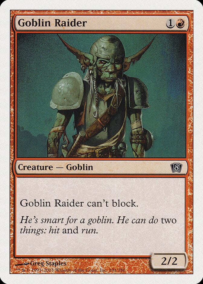 Goblin Raider [Eighth Edition] MTG Single Magic: The Gathering  | Multizone: Comics And Games