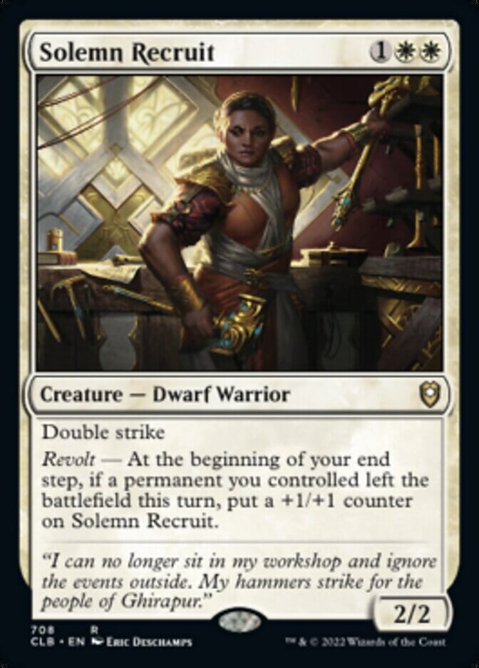 Solemn Recruit [Commander Legends: Battle for Baldur's Gate] MTG Single Magic: The Gathering  | Multizone: Comics And Games