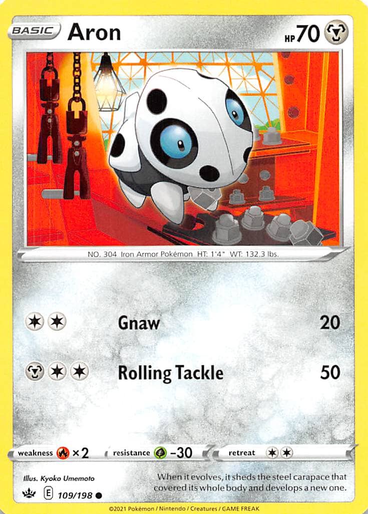 Aron (109/198) [Sword & Shield: Chilling Reign] Pokemon Single Pokémon  | Multizone: Comics And Games