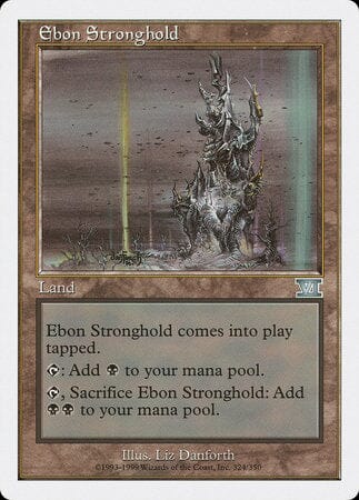 Ebon Stronghold [Classic Sixth Edition] MTG Single Magic: The Gathering  | Multizone: Comics And Games