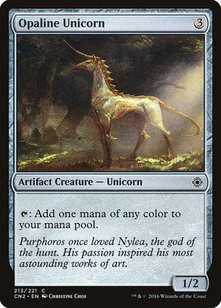 Opaline Unicorn [Conspiracy: Take the Crown] MTG Single Magic: The Gathering  | Multizone: Comics And Games