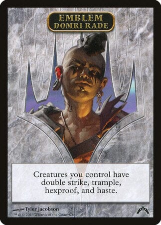 Emblem - Domri Rade [Gatecrash Tokens] MTG Single Magic: The Gathering  | Multizone: Comics And Games