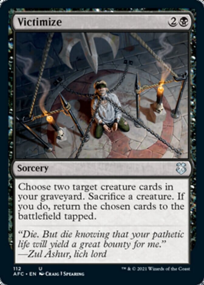 Victimize [Dungeons & Dragons: Adventures in the Forgotten Realms Commander] MTG Single Magic: The Gathering  | Multizone: Comics And Games
