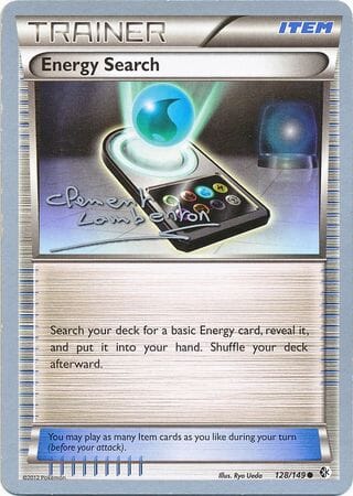 Energy Search (128/149) (Anguille Sous Roche - Clement Lamberton) [World Championships 2013] Pokemon Single Pokémon  | Multizone: Comics And Games