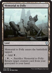 Memorial to Folly [Dominaria] MTG Single Magic: The Gathering  | Multizone: Comics And Games