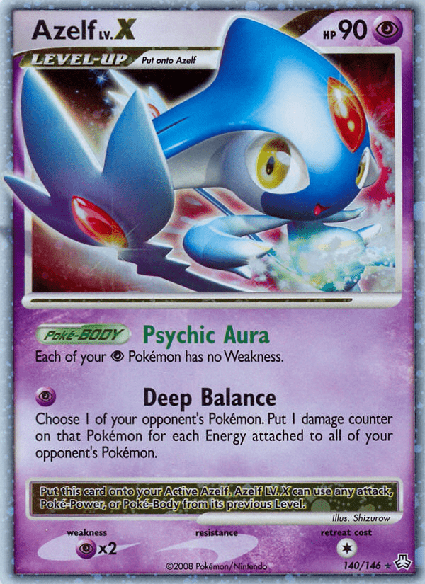 Azelf LV.X (140/146) [Diamond & Pearl: Legends Awakened] Pokemon Single Pokémon  | Multizone: Comics And Games