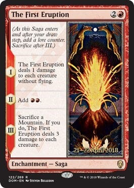 The First Eruption [Dominaria Promos] MTG Single Magic: The Gathering  | Multizone: Comics And Games