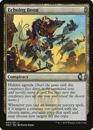 Echoing Boon [Conspiracy: Take the Crown] MTG Single Magic: The Gathering  | Multizone: Comics And Games