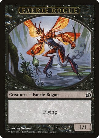 Faerie Rogue Token (Black) [Morningtide Tokens] MTG Single Magic: The Gathering  | Multizone: Comics And Games