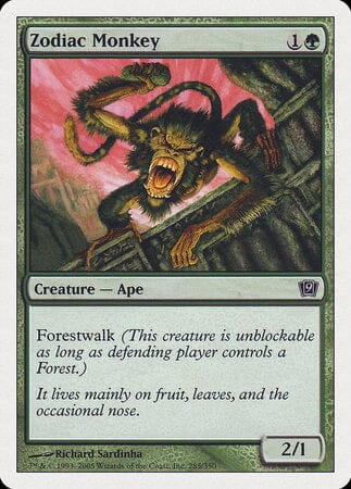 Zodiac Monkey [Ninth Edition] MTG Single Magic: The Gathering  | Multizone: Comics And Games