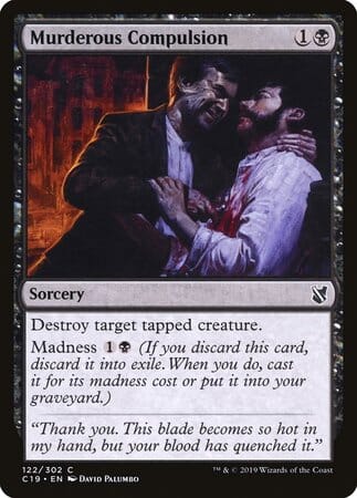 Murderous Compulsion [Commander 2019] MTG Single Magic: The Gathering  | Multizone: Comics And Games