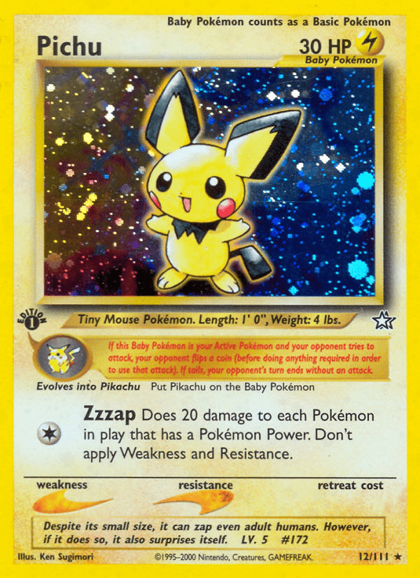 Pichu (12/111) [Neo Genesis 1st Edition] Pokemon Single Pokémon  | Multizone: Comics And Games