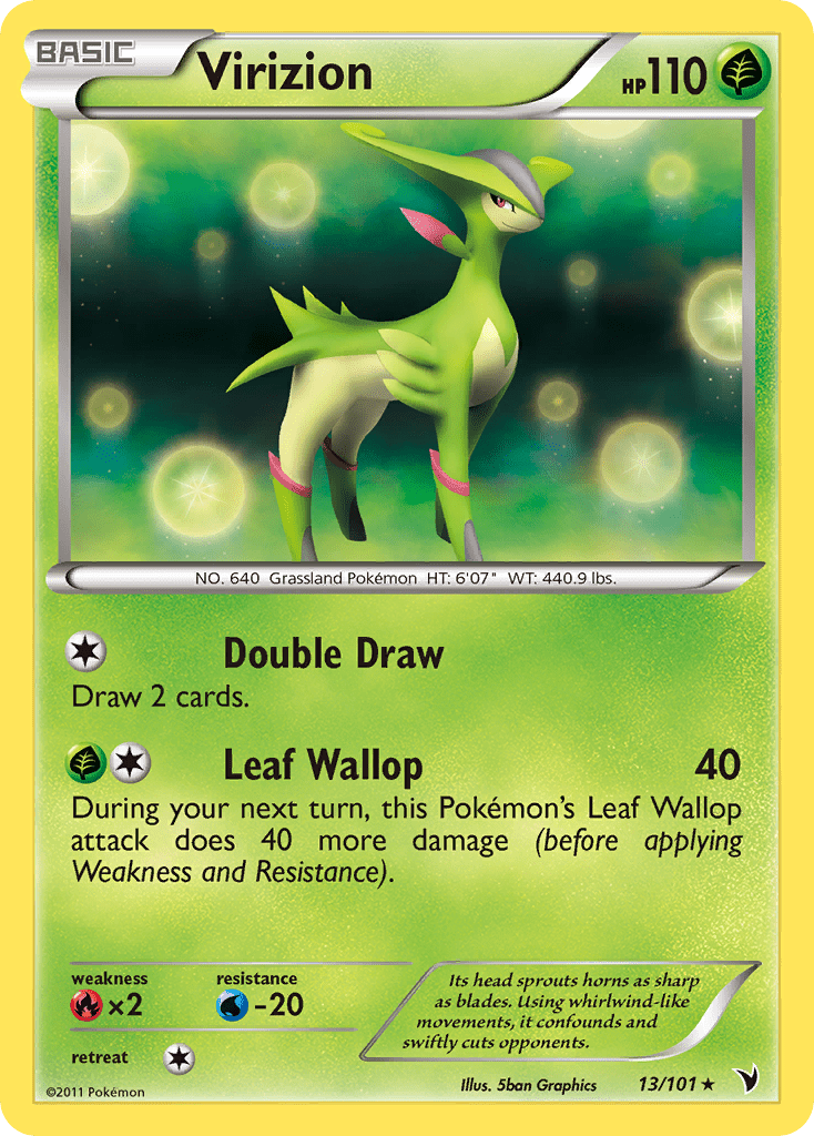 Virizion (13/101) [Black & White: Noble Victories] Pokemon Single Pokémon  | Multizone: Comics And Games