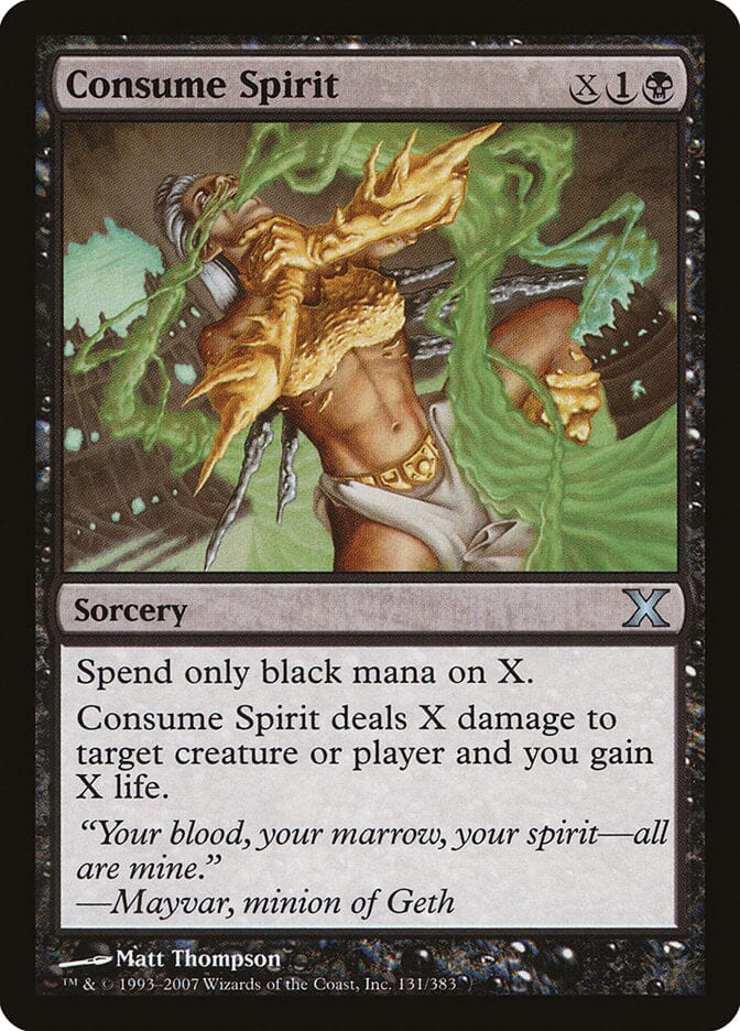 Consume Spirit [Tenth Edition] MTG Single Magic: The Gathering  | Multizone: Comics And Games