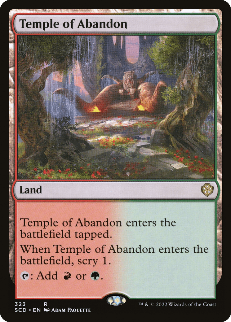 Temple of Abandon [Starter Commander Decks] MTG Single Magic: The Gathering  | Multizone: Comics And Games