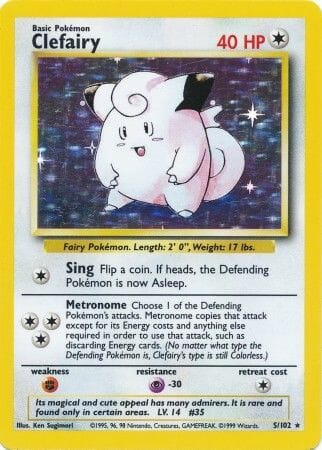 Clefairy (5/102) [Base Set Unlimited] Pokemon Single Pokémon  | Multizone: Comics And Games