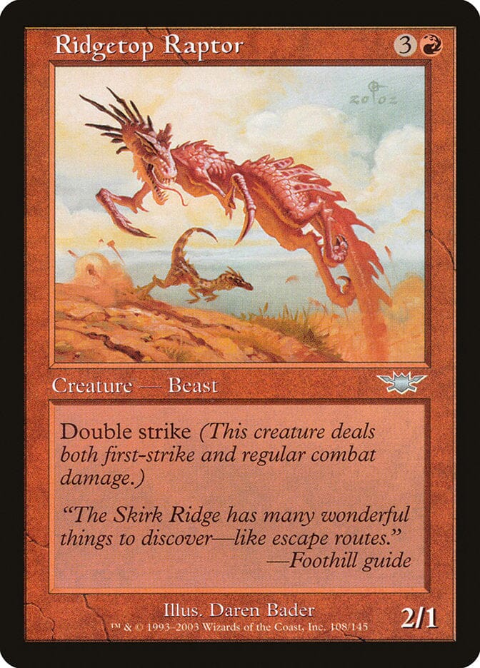 Ridgetop Raptor [Legions] MTG Single Magic: The Gathering  | Multizone: Comics And Games