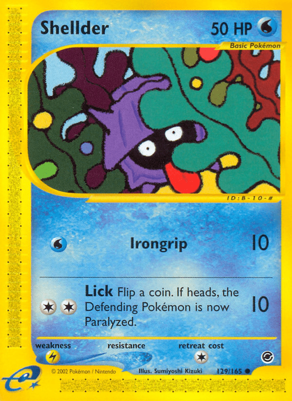 Shellder (129/165) [Expedition: Base Set] Pokemon Single Pokémon  | Multizone: Comics And Games