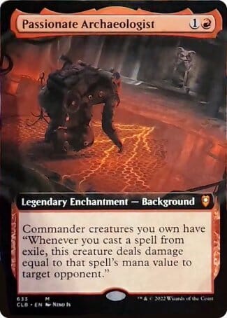 Passionate Archaeologist (Extended Art) [Commander Legends: Battle for Baldur's Gate] MTG Single Magic: The Gathering  | Multizone: Comics And Games