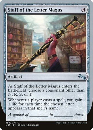 Staff of the Letter Magus [Unstable] MTG Single Magic: The Gathering  | Multizone: Comics And Games