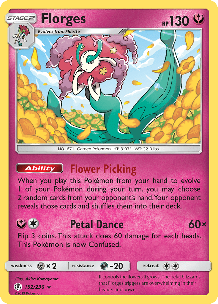 Florges (152/236) [Sun & Moon: Cosmic Eclipse] Pokemon Single Pokémon  | Multizone: Comics And Games