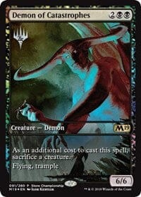 Demon of Catastrophes [Core Set 2019 Promos] MTG Single Magic: The Gathering  | Multizone: Comics And Games