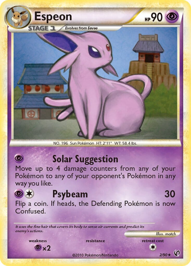 Espeon (2/90) (Theme Deck Exclusive) [HeartGold & SoulSilver: Undaunted] Pokemon Single Pokémon  | Multizone: Comics And Games