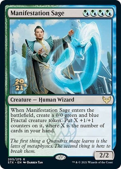 Manifestation Sage [Strixhaven: School of Mages Prerelease Promos] MTG Single Magic: The Gathering  | Multizone: Comics And Games