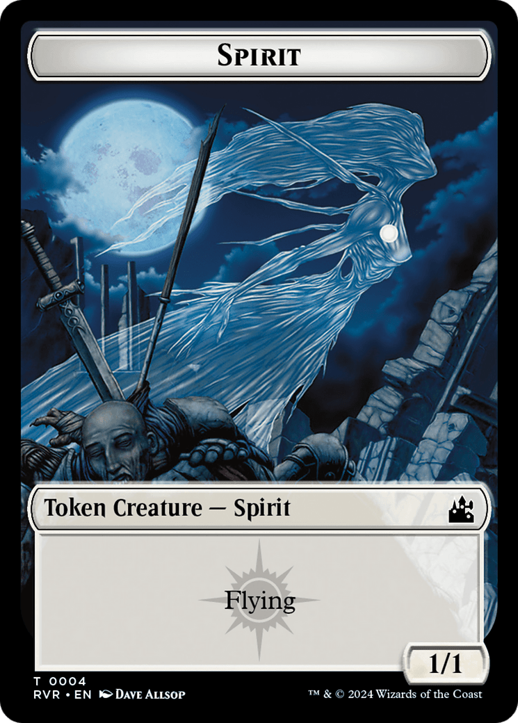 Spirit (0018) // Spirit (0004) Double-Sided Token [Ravnica Remastered Tokens] MTG Single Magic: The Gathering  | Multizone: Comics And Games