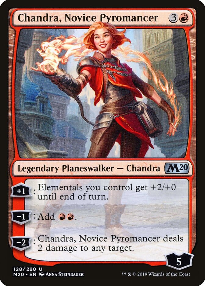 Chandra, Novice Pyromancer [Core Set 2020] MTG Single Magic: The Gathering  | Multizone: Comics And Games