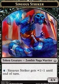 Sinuous Striker // Zombie Double-sided Token [Hour of Devastation Tokens] MTG Single Magic: The Gathering  | Multizone: Comics And Games