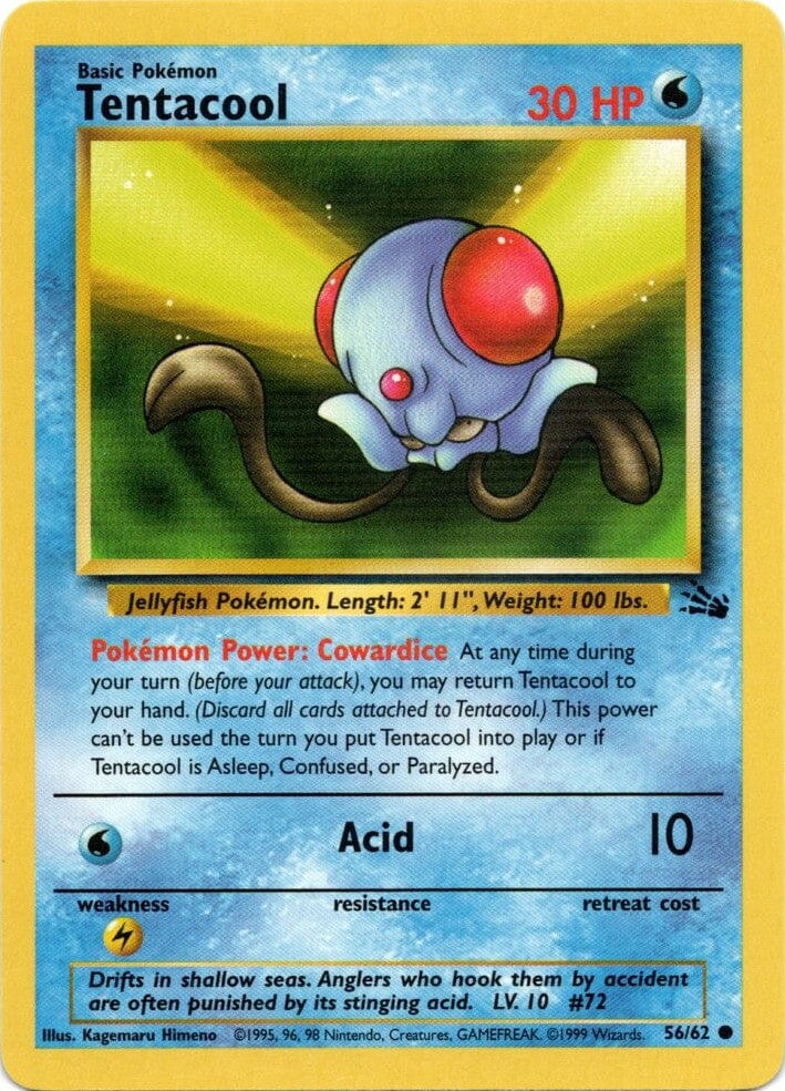 Tentacool (56/62) [Fossil Unlimited] Pokemon Single Pokémon  | Multizone: Comics And Games