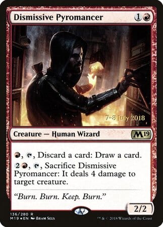 Dismissive Pyromancer [Core Set 2019 Promos] MTG Single Magic: The Gathering  | Multizone: Comics And Games