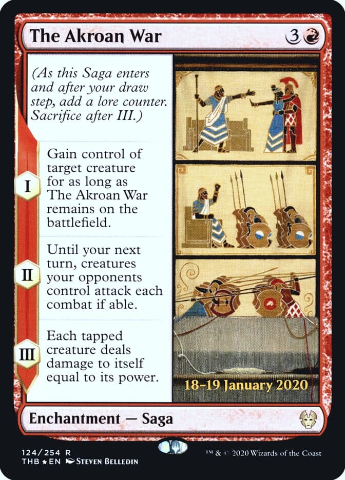 The Akroan War [Theros Beyond Death Prerelease Promos] MTG Single Magic: The Gathering  | Multizone: Comics And Games