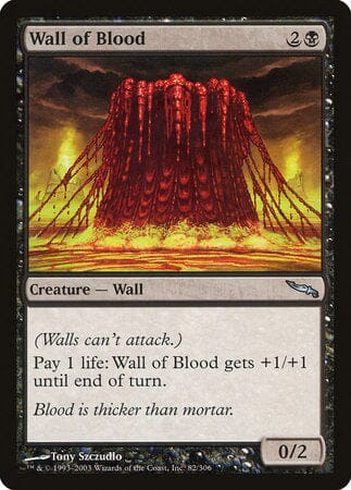 Wall of Blood [Mirrodin] MTG Single Magic: The Gathering  | Multizone: Comics And Games