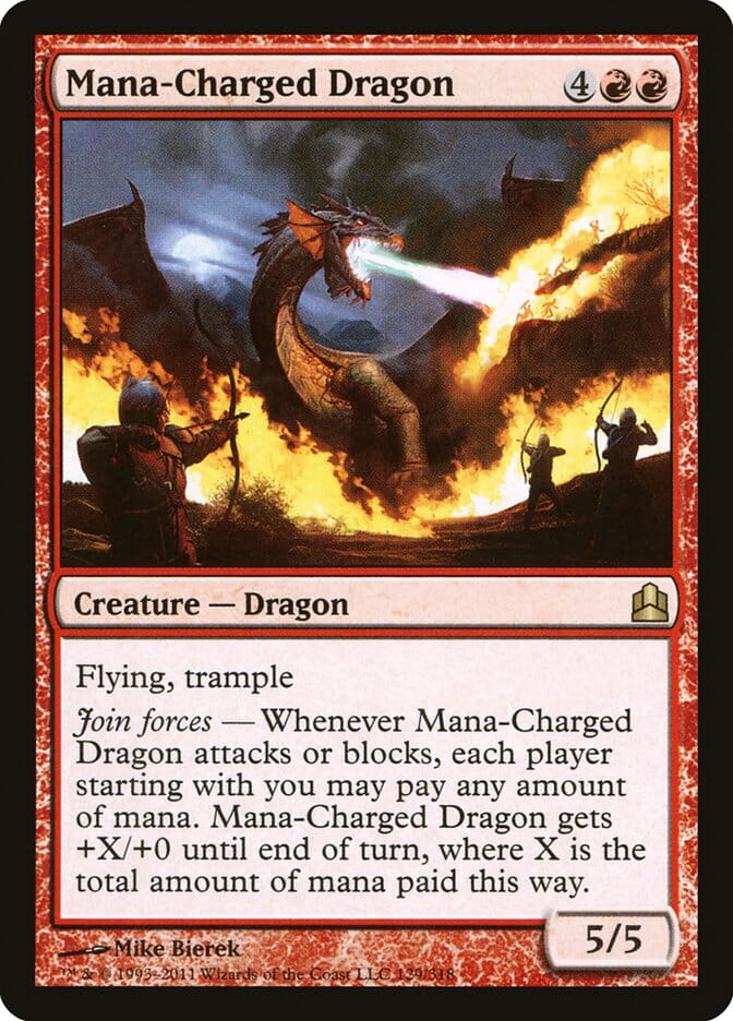 Mana-Charged Dragon [Commander 2011] MTG Single Magic: The Gathering  | Multizone: Comics And Games