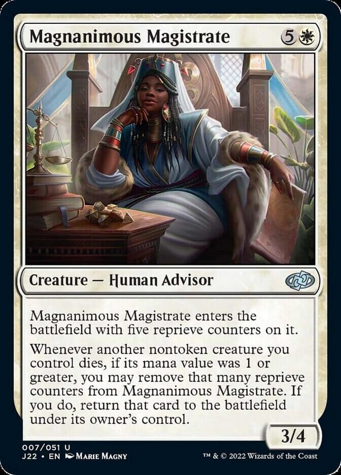 Magnanimous Magistrate [Jumpstart 2022] MTG Single Magic: The Gathering  | Multizone: Comics And Games