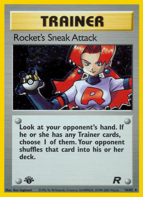 Rocket's Sneak Attack (16/82) [Team Rocket 1st Edition] Pokemon Single Pokémon  | Multizone: Comics And Games