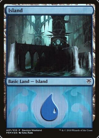 Island - Dimir (A01) [GRN Ravnica Weekend] MTG Single Magic: The Gathering  | Multizone: Comics And Games