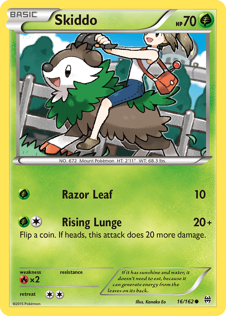 Skiddo (16/162) [XY: BREAKthrough] Pokemon Single Pokémon  | Multizone: Comics And Games