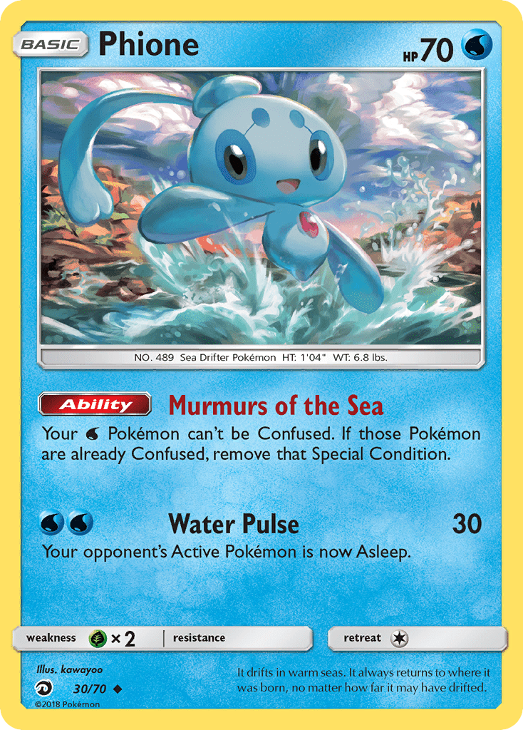 Phione (30/70) [Sun & Moon: Dragon Majesty] Pokemon Single Pokémon  | Multizone: Comics And Games