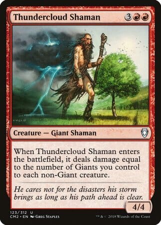 Thundercloud Shaman [Commander Anthology Volume II] MTG Single Magic: The Gathering  | Multizone: Comics And Games