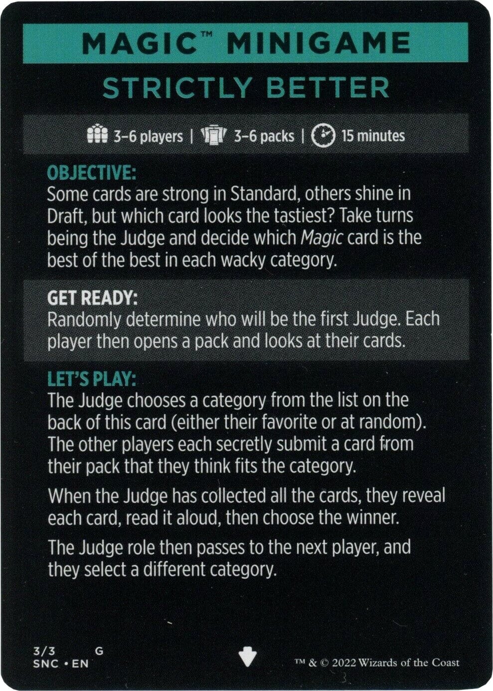 Strictly Better (Magic Minigame) [Streets of New Capenna Minigame] MTG Single Magic: The Gathering  | Multizone: Comics And Games