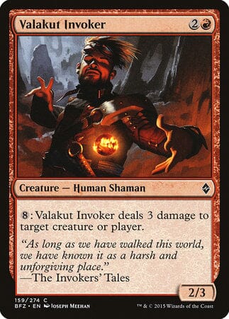 Valakut Invoker [Battle for Zendikar] MTG Single Magic: The Gathering  | Multizone: Comics And Games