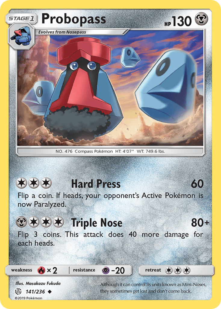 Probopass (141/236) [Sun & Moon: Cosmic Eclipse] Pokemon Single Pokémon  | Multizone: Comics And Games