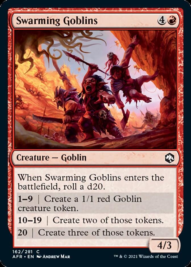 Swarming Goblins [Dungeons & Dragons: Adventures in the Forgotten Realms] MTG Single Magic: The Gathering  | Multizone: Comics And Games