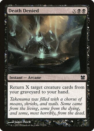 Death Denied [Modern Masters] MTG Single Magic: The Gathering  | Multizone: Comics And Games