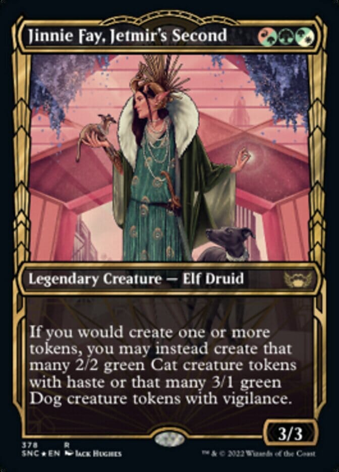 Jinnie Fay, Jetmir's Second (Showcase Golden Age Gilded Foil) [Streets of New Capenna] MTG Single Magic: The Gathering  | Multizone: Comics And Games